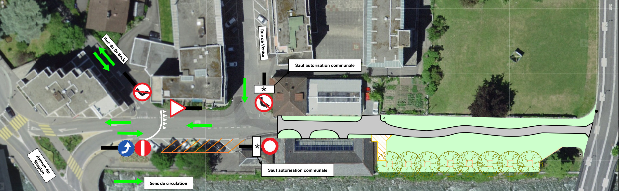 Des travaux ont démarré aujourd’hui sur le quai de la Vièze à Monthey